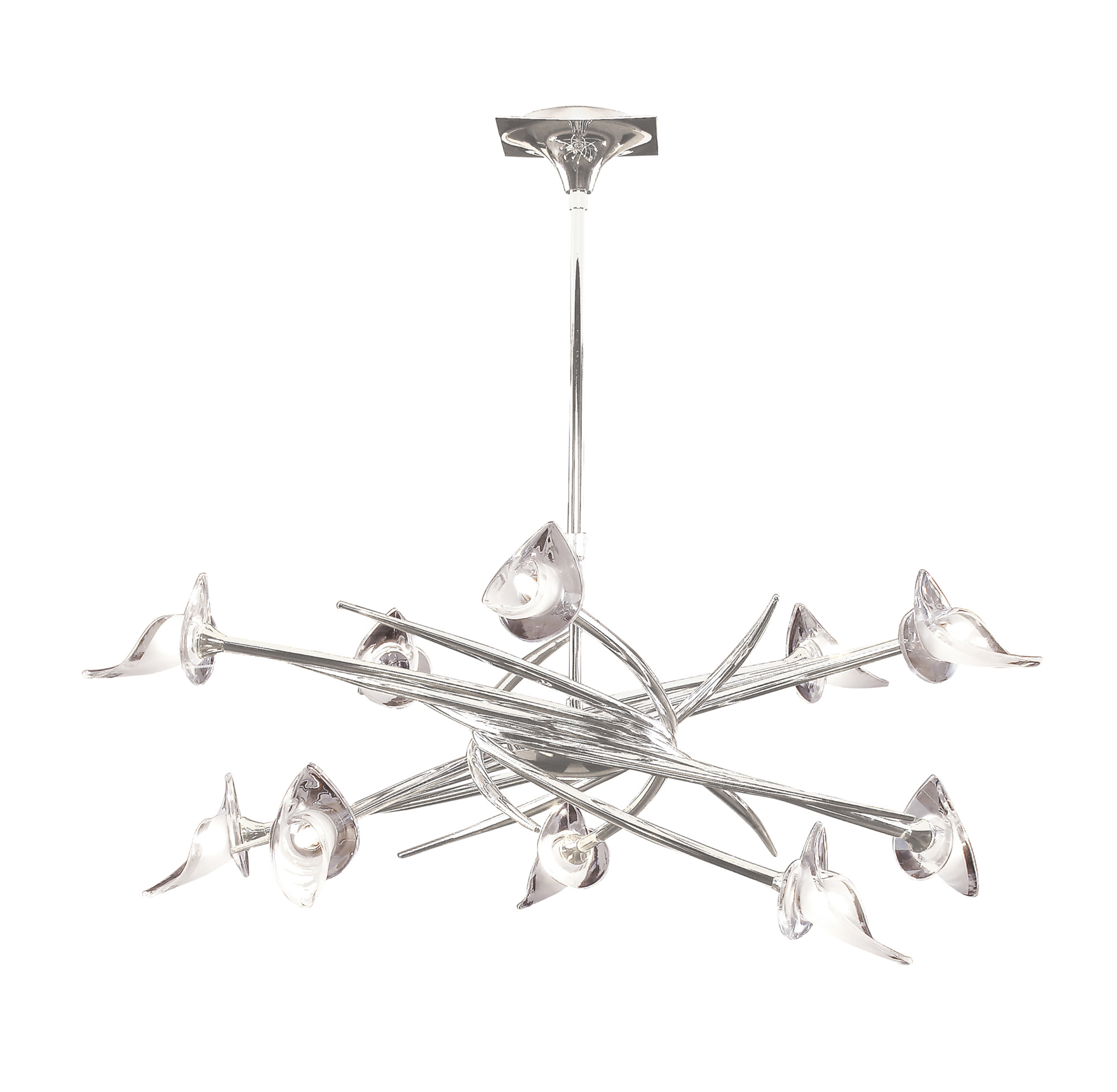 M0312  Flavia Telescopic Pendant 10 Light